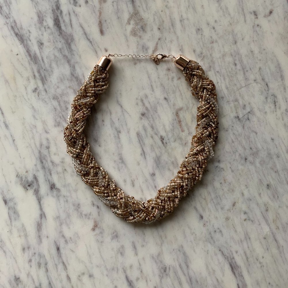 Gorgeous Braided Beaded Necklace